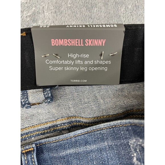 NEW Torrid Jeans Bombshell Skinny Women's 26S Premium Stretch High Rise 44x24 - Picture 6 of 14